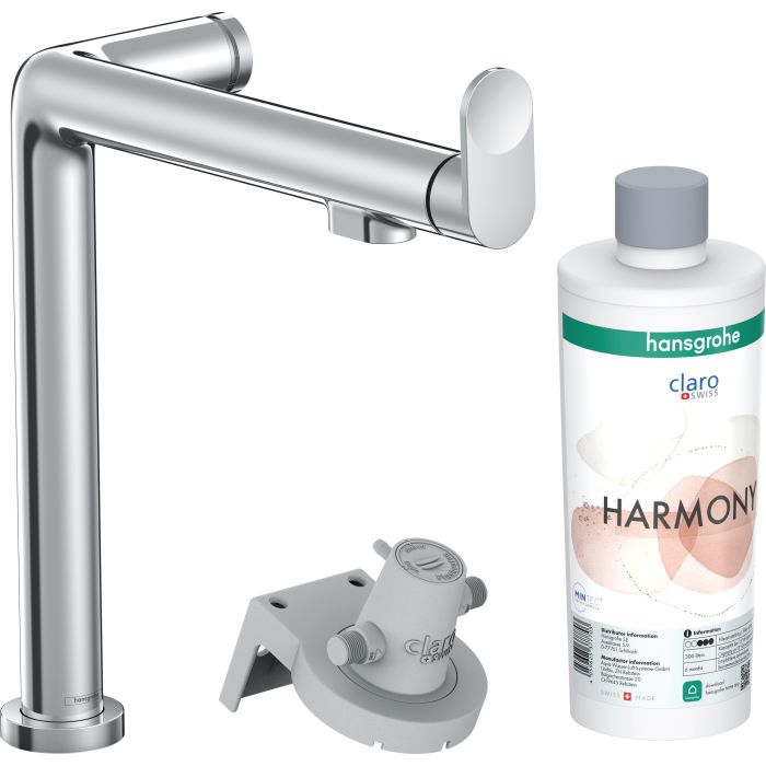 Baterie bucatarie Hansgrohe Aqittura M91 240 cu 3 cai si sistem filtrare, crom