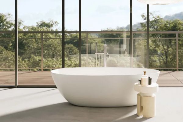 Cada ovala freestanding Villeroy & Boch Antao 170x75cm, fara preaplin, Stone White