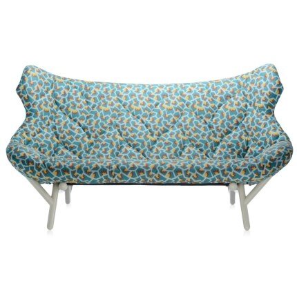 1. Canapea cu 2 locuri Kartell Foliage design Patricia Urquiola, albastru azur