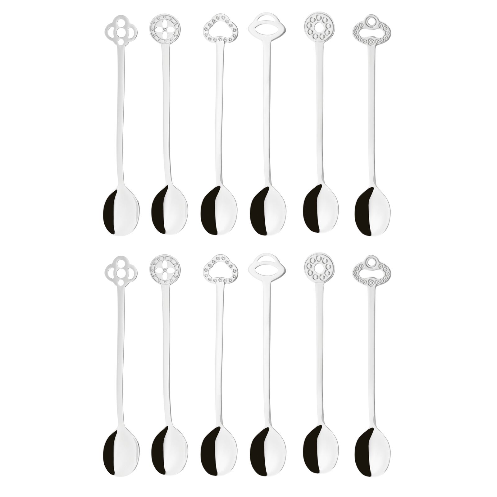 masa inox Set 12 lingurite Sambonet Party Oriental, inox