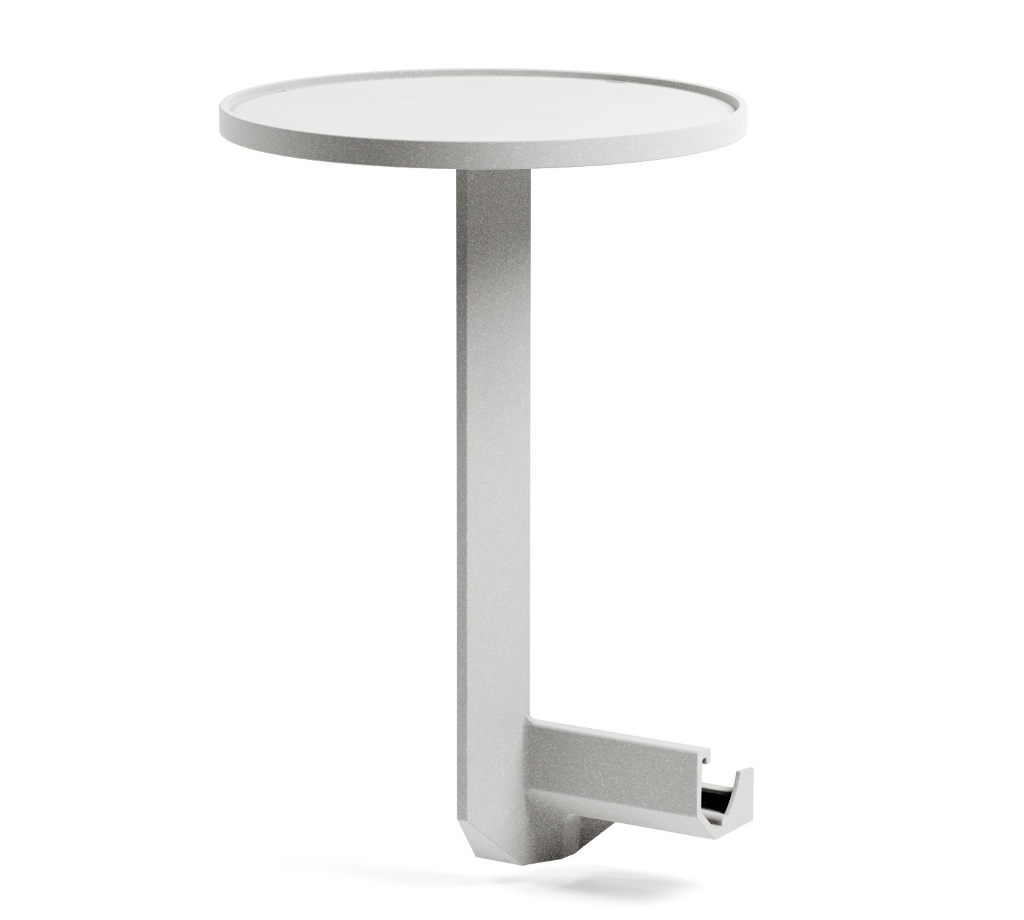 masuta cu sertar Masuta auxiliara Nardi Maximo, d 33cm, h41cm, alb Gesso