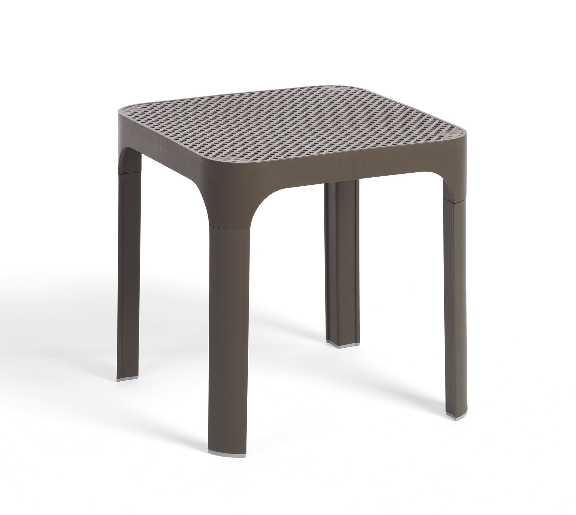 set 2 fotolii + masuta Masuta exterior Nardi Net 40x40cm, h 40cm, maro tabacco