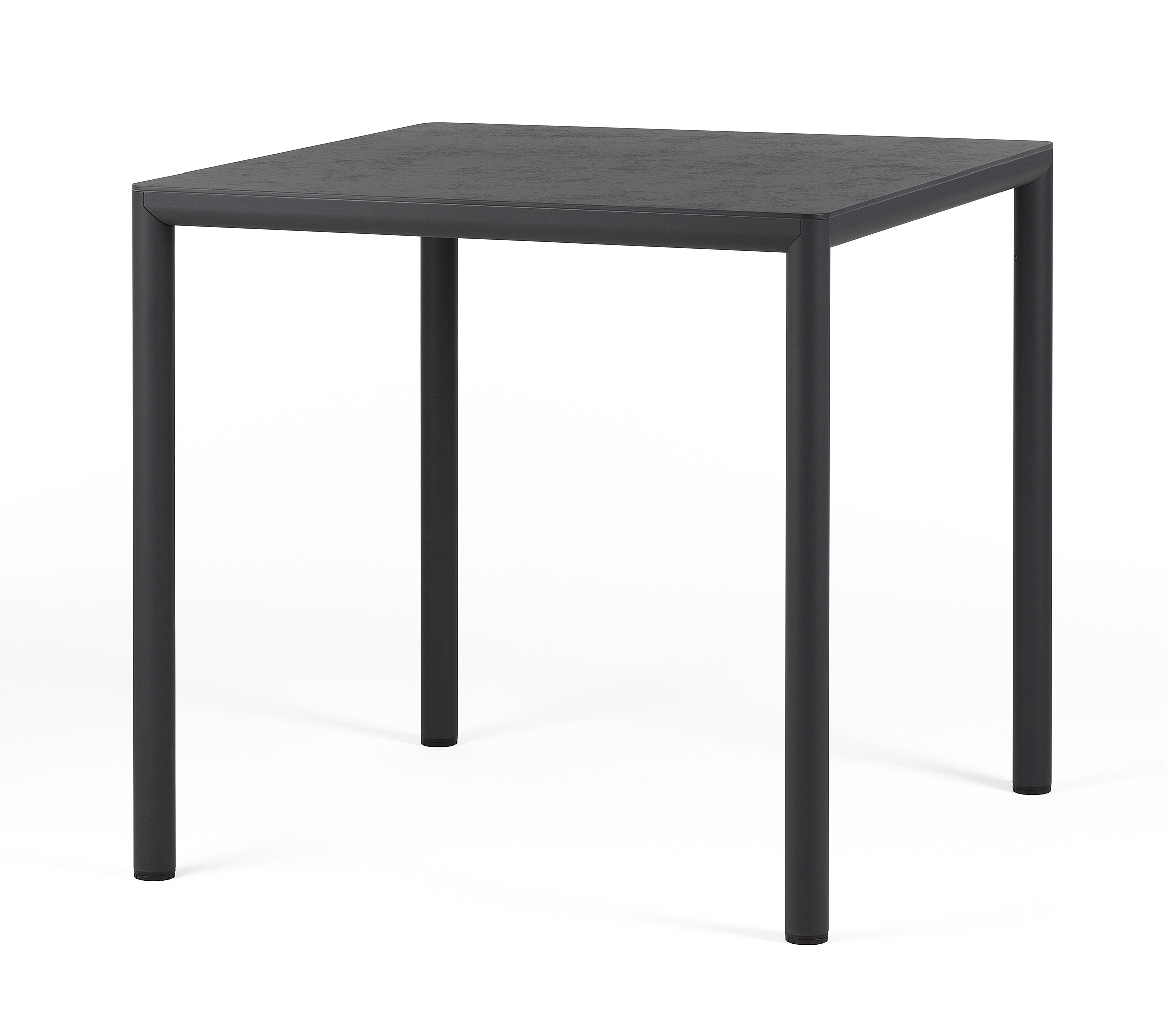 masa bucatarie 80/60 Masa exterior Nardi Piave 80, 79x79cm, h76cm, baza aluminiu, top HPL Materia, antracite