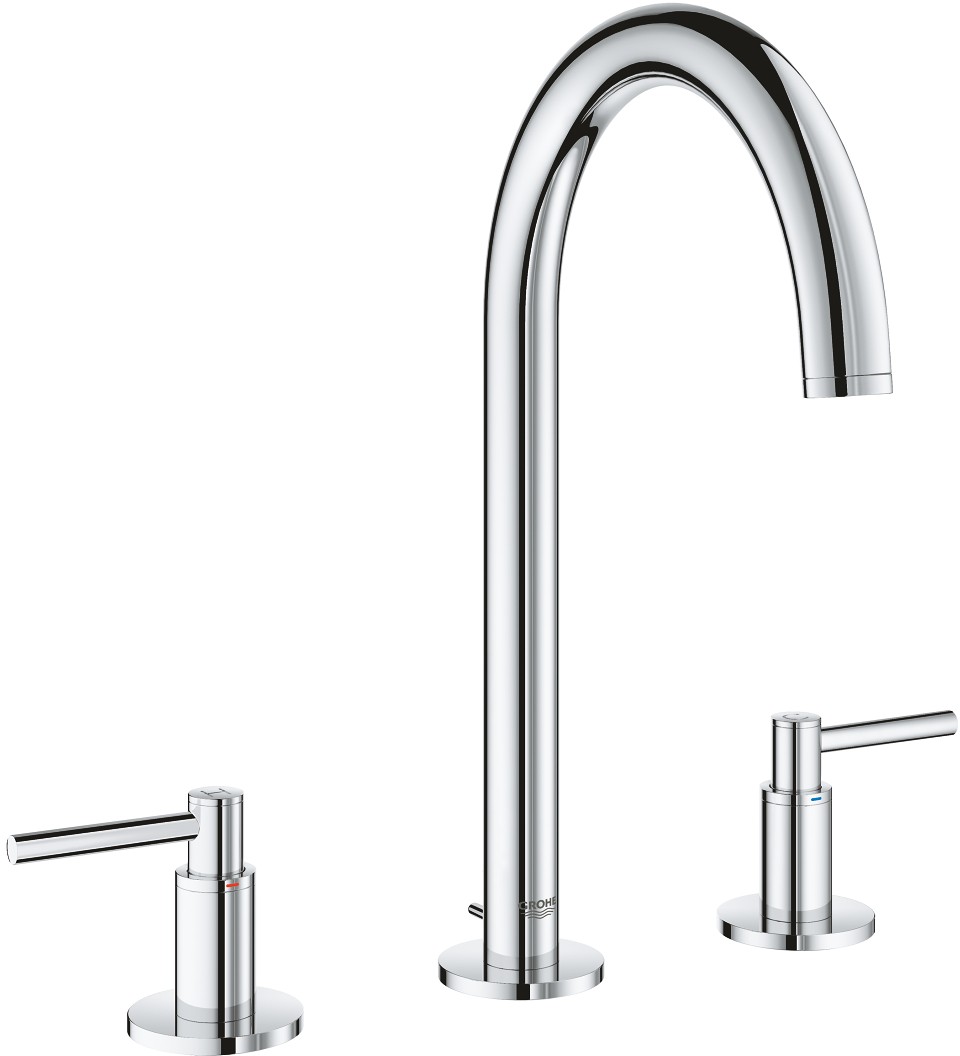 Poze Baterie lavoar Grohe Atrio M din 3 elemente ventil pop-up crom