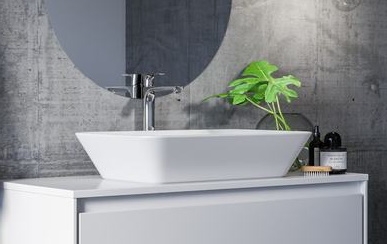 Lavoar tip bol Ideal Standard Connect Air 60x40cm, montare pe blat