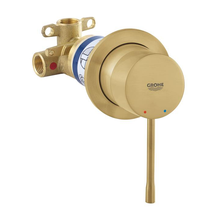 Baterie dus Grohe Essence cu montaj incastrat  include corp ingropat  brushed cool sunrise