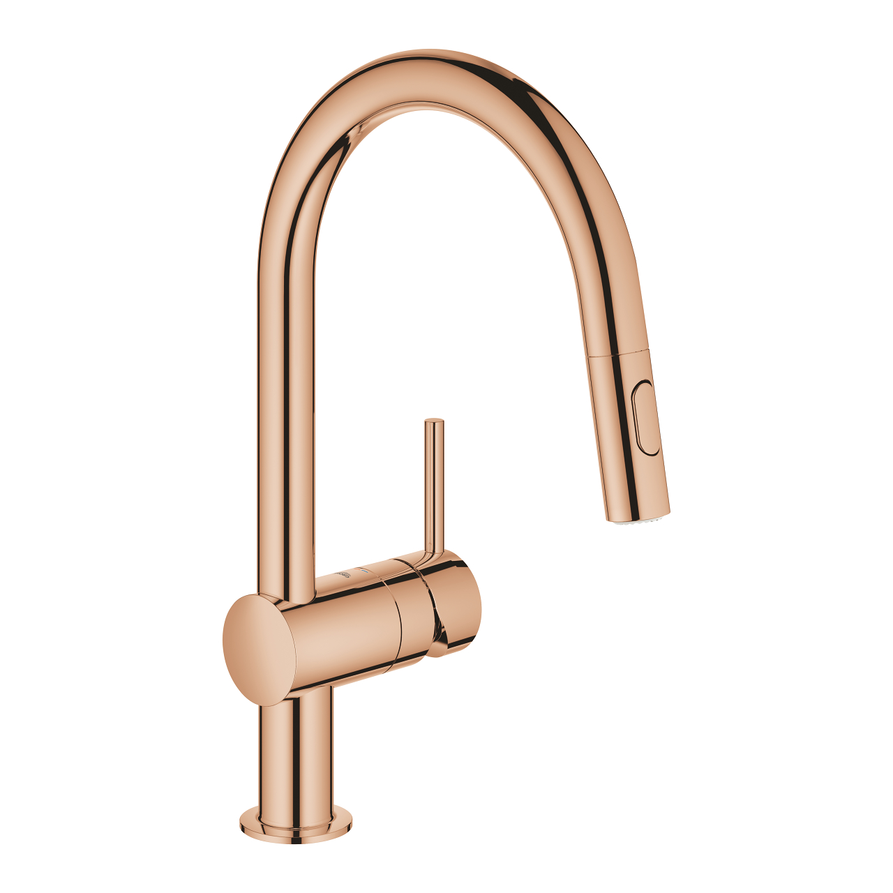 Poze Baterie bucatarie Grohe Minta cu dus extractibil pipa C warm sunset