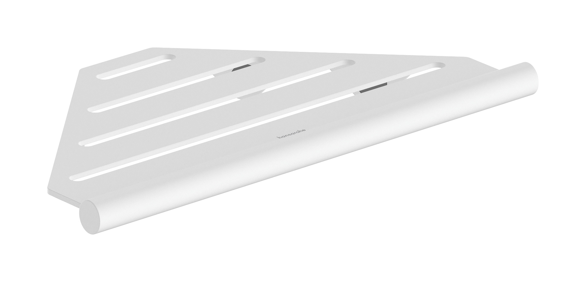 Etajera de colt Hansgrohe AddStoris S  alb mat