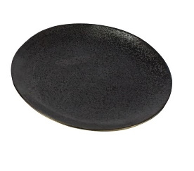 Poze Farfurie desert Deko Senso Ceylon 20cm portelan negru
