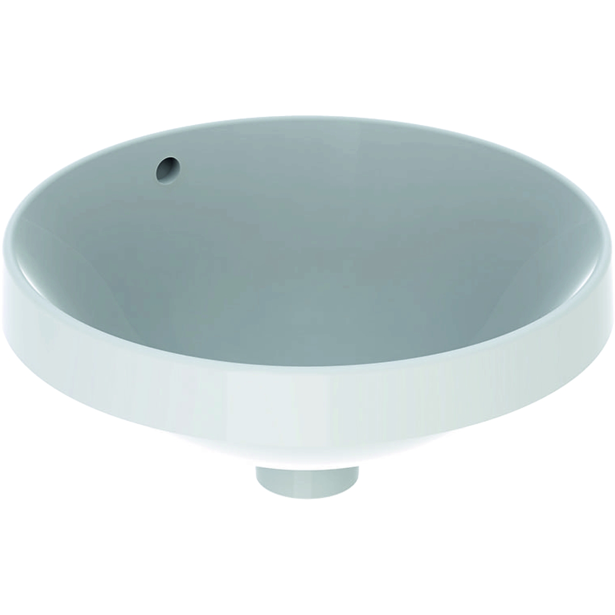 Poze Lavoar rotund Geberit Variform 40cm fara orificiu baterie montare in blat alb