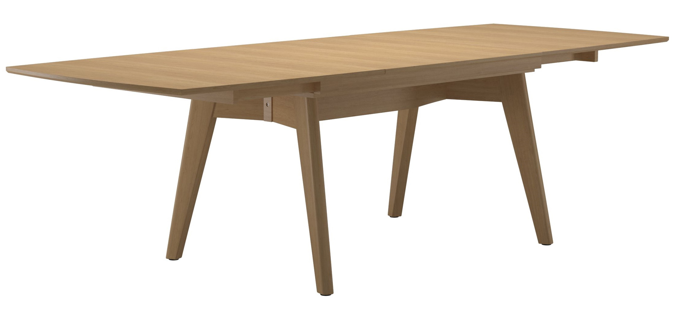 Masa extensibilă Stressless Toscana T100 din lemn natural, vedere de ansamblu