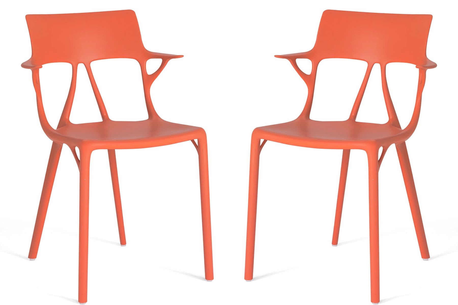 Set 2 scaune Kartell A.I. design Philippe Starck  portocaliu