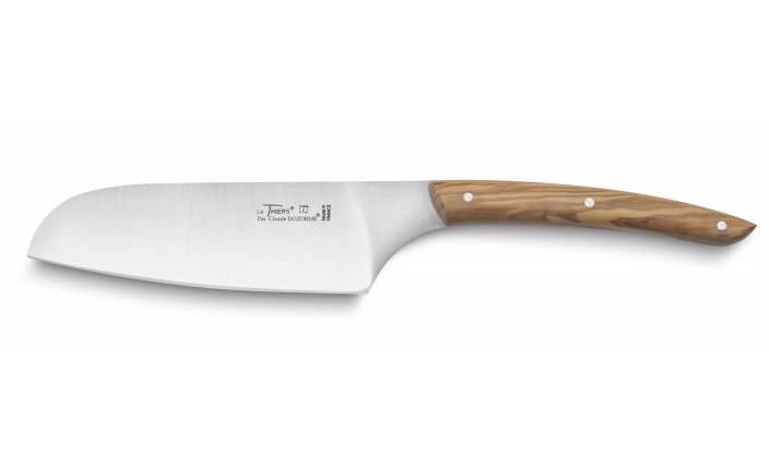 Cutit Claude Dozorme Le Thiers Santoku  13cm  maner lemn maslin