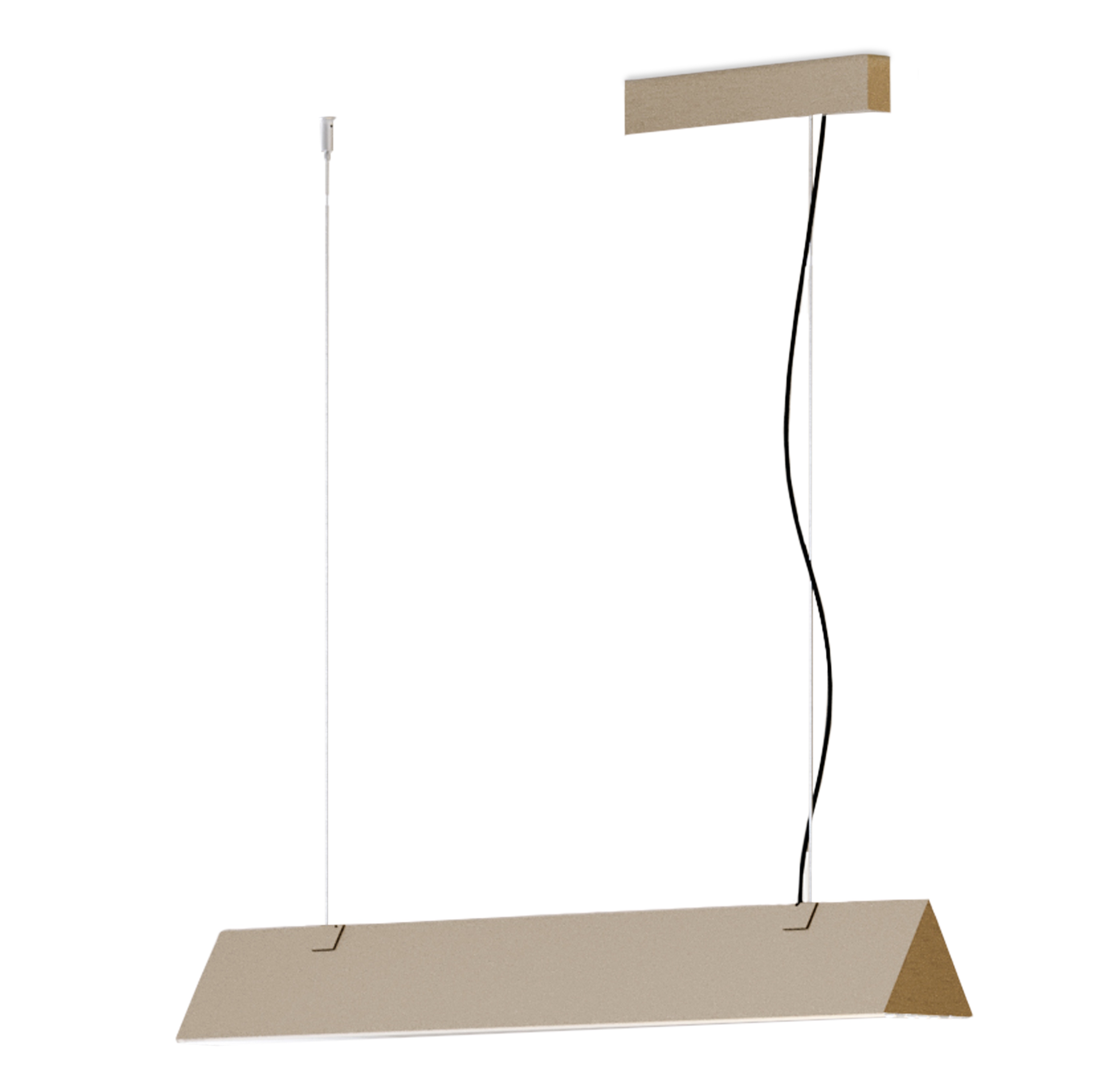 Suspensie Contardi Stick l.900  design Studiopepe  LED 1x40W  L 90cm  h 210cm  auriu satinat - nichel