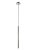 Pendul Decor Walther Pipe 1, LED 6.5W, h 70-220cm, nichel satinat