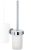 Perie WC cu suport Decor Walther Basic cu prindere pe perete, crom