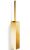 Perie WC cu suport Decor Walther Corner cu prindere pe perete, h 54cm, gold 24k