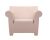 Fotoliu Kartell Bubble, design Philippe Starck, cipria