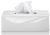 Cutie servetele Decor Walther Porzellan KB 88, 8.5 x 14 x 26cm, alb