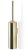 Perie wc cu suport de perete Decor Walther Club WBG, h 46cm, auriu mat 24k