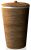 Cos de rufe cu capac Decor Walther Basket WB, h 65cm, rattan inchis
