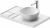 Blat ceramic Duravit Aurena 800x500mm, HygieneGlaze Plus, orientare dreapta, alb