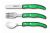 Set tacamuri copii Claude Dozorme Berlingot 3P, maner rasina verde, 3 piese