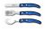 Set tacamuri copii Claude Dozorme Berlingot 3P, maner rasina albastru, 3 piese