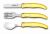 Set tacamuri copii Claude Dozorme Berlingot 3P, maner rasina galben, 3 piese