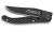 Cutit pliabil de buzunar Claude Dozorme Liner Lock Laguiole, maner carbon, lama neagra