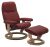 Fotoliu recliner cu taburet Stressless Consul Classic M cadru Oak tapiterie piele Paloma Cherry