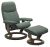 Fotoliu recliner cu taburet Stressless Consul Classic M cadru Smoked Oak tapiterie piele Paloma Sage