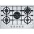 Plita gaz incorporabila Franke Maris 750 FHMA 755 4G DC XS C cu 5 arzatoare, 75cm, gratare fonta, Inox