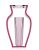 Vaza Kartell I Shine design Eugeni Quitllet, 20x33cm, roz transparent