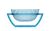Bol decorativ Kartell U Shine design Eugeni Quitllet, 29x14cm, albastru transparent