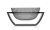 Bol decorativ Kartell U Shine design Eugeni Quitllet, 29x14cm, fumuriu transparent