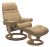 Fotoliu recliner cu taburet Stressless Sunrise M Classic, baza Oak stain, tapiterie piele Paloma Sand