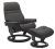 Fotoliu recliner cu taburet Stressless Sunrise M Classic, baza Grey stain, tapiterie piele Paloma Rock