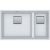 Chiuveta bucatarie Franke Kubus 2 KNG 120, 760x460mm, fragranite, Bianco