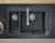 Chiuveta bucatarie Hansgrohe S510-F635 SilicaTec 180/450, cu 2 cuve inegale, 51x77x19cm, graphite black