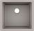 Chiuveta bucatarie Hansgrohe S510-U450 SilicaTec 450, cu 1 cuva, 45x50x19cm, montare sub blat, concrete grey
