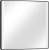 Oglinda Hansgrohe Xarita Lite Q 80x70cm, iluminare LED pe laterale, negru mat