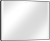 Oglinda Hansgrohe Xarita Lite Q 100x70cm, iluminare LED pe laterale, negru mat