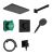 Sistem de dus incastrat Hansgrohe Raindance Alive Q Design ShowerSet 210/340 1jet cu baterie termostatata, negru periat