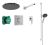 Sistem de dus incastrat Hansgrohe Raindance Alive S Design ShowerSet 300 1jet cu baterie termostatata Ecostat Comfort E, crom