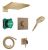 Sistem de dus incastrat Hansgrohe Raindance E Design ShowerSet 300 1jet cu baterie termostatata Ecostat Comfort E, bronz periat