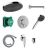 Sistem de dus incastrat Hansgrohe Pulsify S Design ShowerSet 260 1jet cu baterie termostatata Ecostat Comfort S, crom