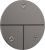 Divertor Hansgrohe ShowerSelect Comfort S cu 3 functii cu montaj incastrat, necesita corp ingropat, negru periat