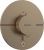 Baterie dus termostatata Hansgrohe ShowerSelect Comfort S cu montaj incastrat, necesita corp ingropat, bronz periat