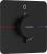 Baterie dus termostatata Hansgrohe ShowerSelect Comfort Q On/Off cu montaj incastrat, necesita corp ingropat, negru mat